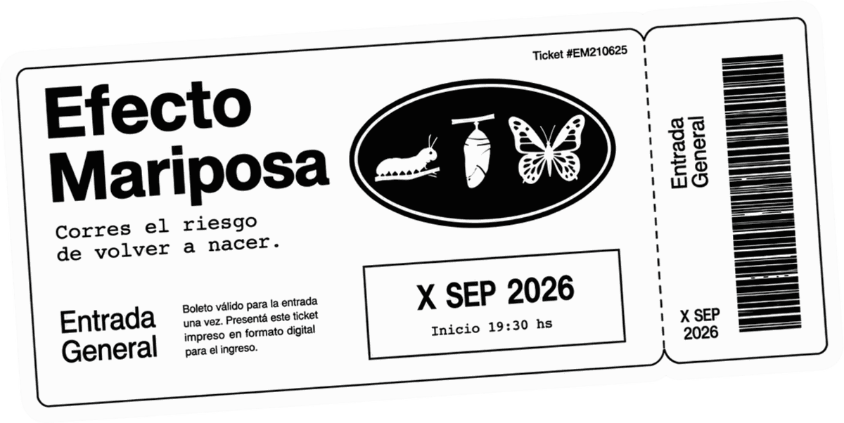 Entrada de una sesión de Efecto Mariposa